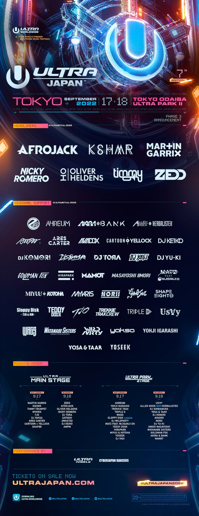 ULTRA Japan 2022 Unveils Daily Stage Programming and Announces RESISTANCE Tokyo Headliners | UFO Network ULTRA Japan Unveils Daily Stage Programming and Announces RESISTANCE Tokyo Headliners