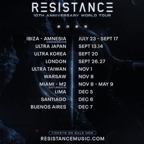 Resistance Announces 10Th Anniversary World Tour Spanning U.s., Europe, Asia, And Latin America | Ufo Network RESISTANCE World Tour