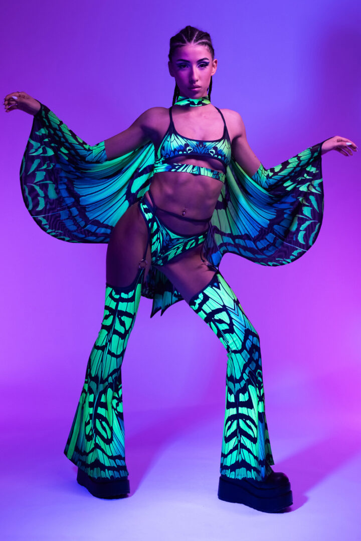 poison fairy underboob rave top side view uv | UFO Network
